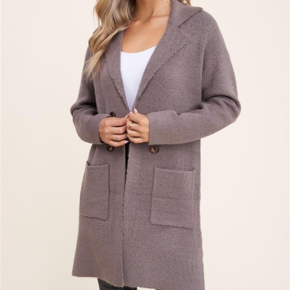 Last 1! NWT Open Front Cardigan Sweater Coat - Picture 3 of 6